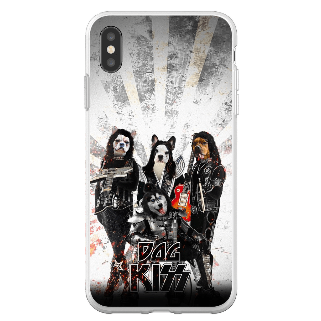 &#39;Kiss Doggos&#39; Personalized 4 Pet Phone Case