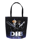 'Dogs in Black' Personalized 2 Pet Tote Bag