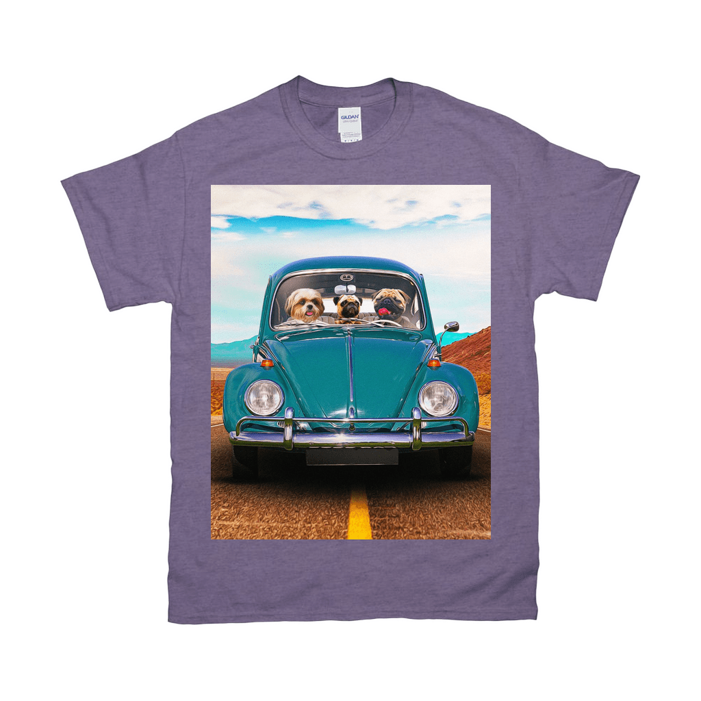 Camiseta personalizada con 3 mascotas &#39;El Escarabajo&#39; 
