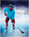 'The Hockey Player' Personalized Pet Puzzle