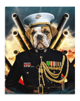 'The Marine' Personalized Pet Standing Canvas