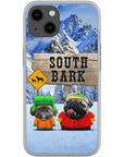 'South Bark' Personalized 2 Pet Phone Case