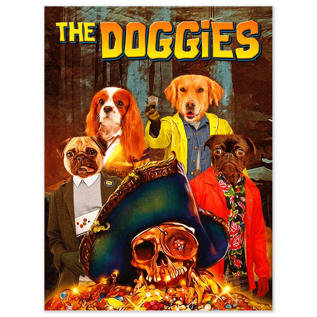 &#39;The Doggies&#39; Personalized 4 Pet Poster