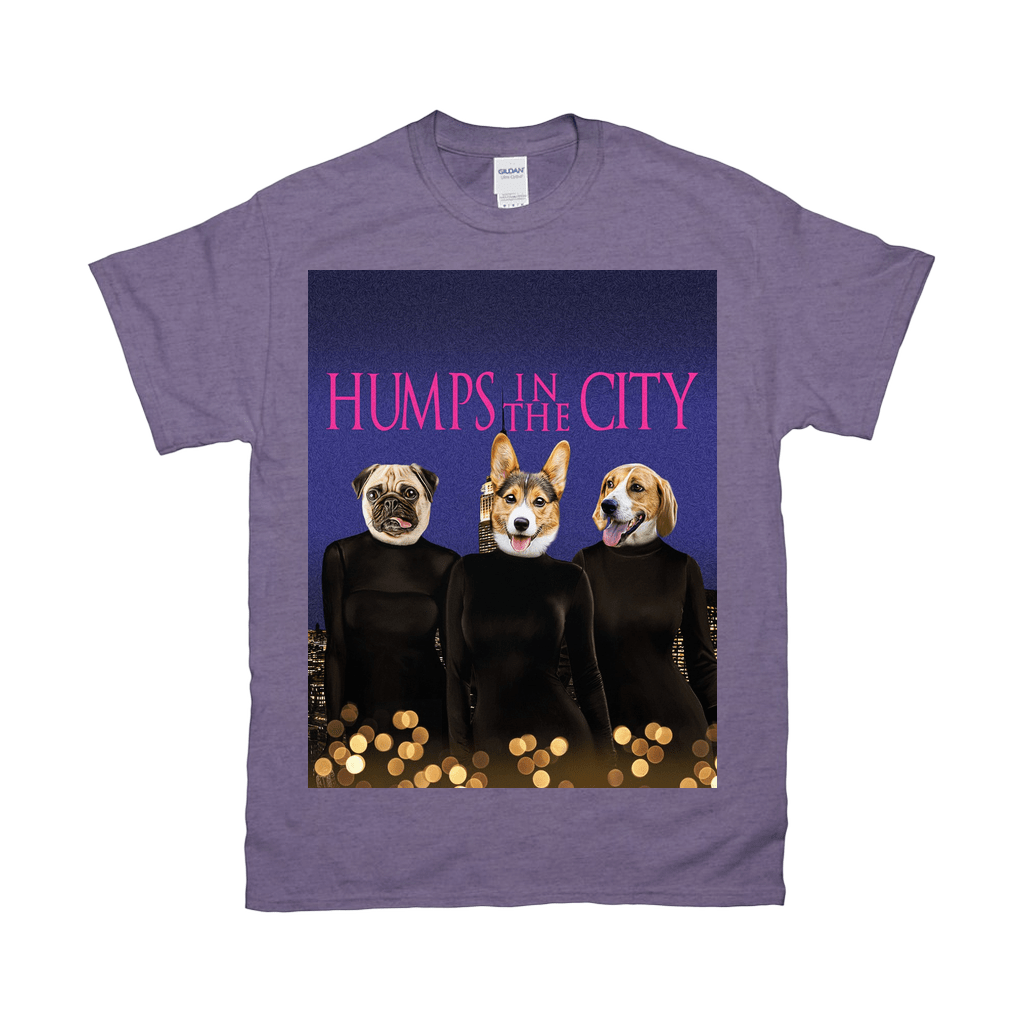 Camiseta personalizada con 3 mascotas &#39;Humps in the City&#39;