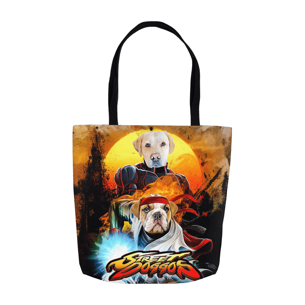 &#39;Street Doggos&#39; Personalized 2 Pet Tote Bag