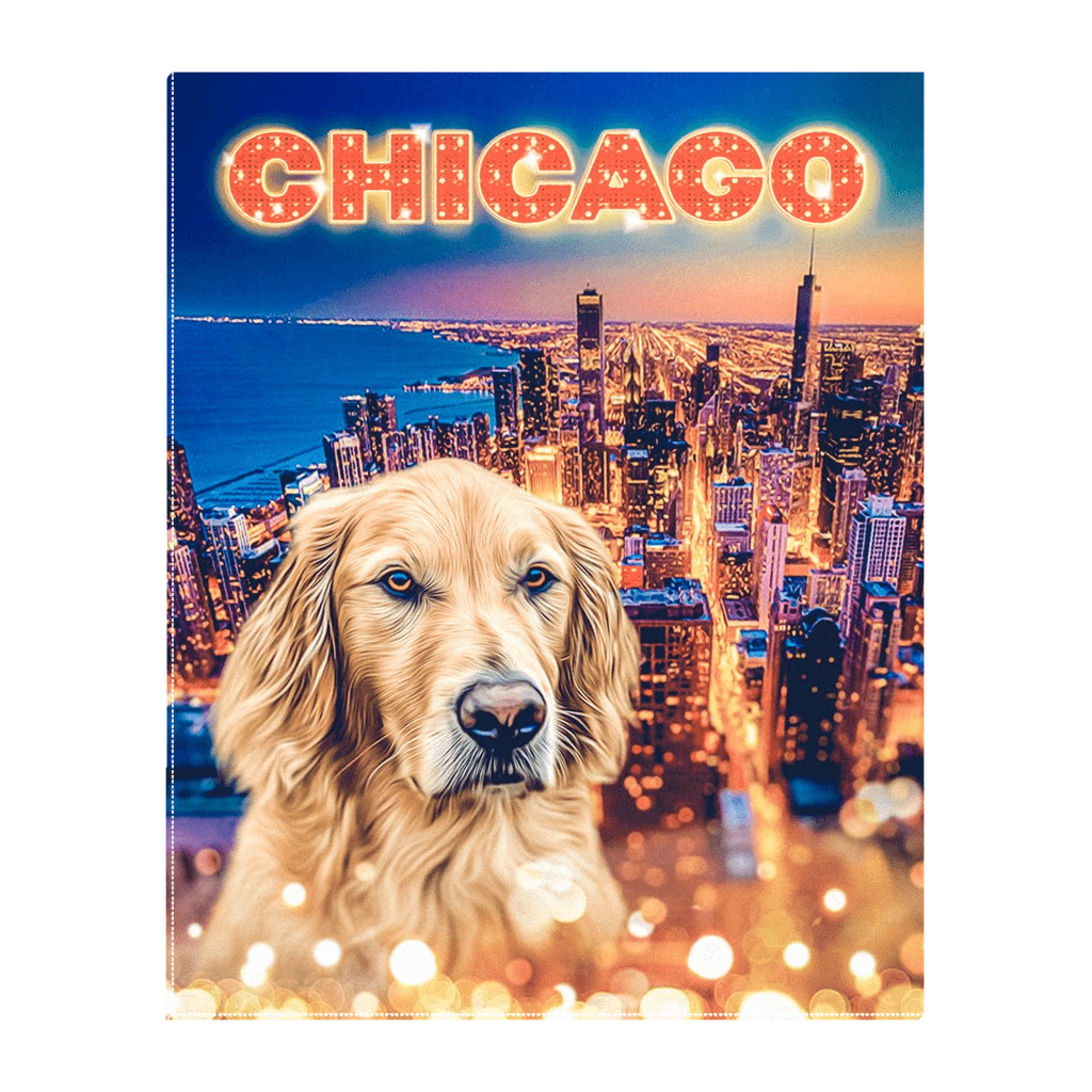 &#39;Doggos Of Chicago&#39; Personalized Pet Standing Canvas