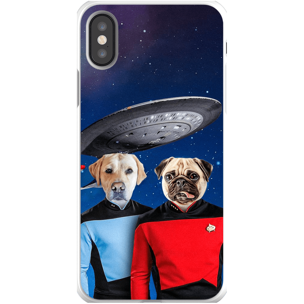 &#39;Doggo-Trek&#39; Personalized 2 Pet Phone Case