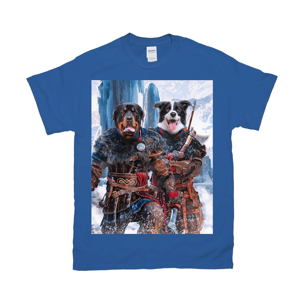 &#39;The Viking Warriors&#39; Personalized 2 Pet T-Shirt