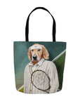 'Tennis Player' Personalized Tote Bag