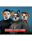 Póster Personalizado para 3 mascotas 'Trailer Park Dogs 3'