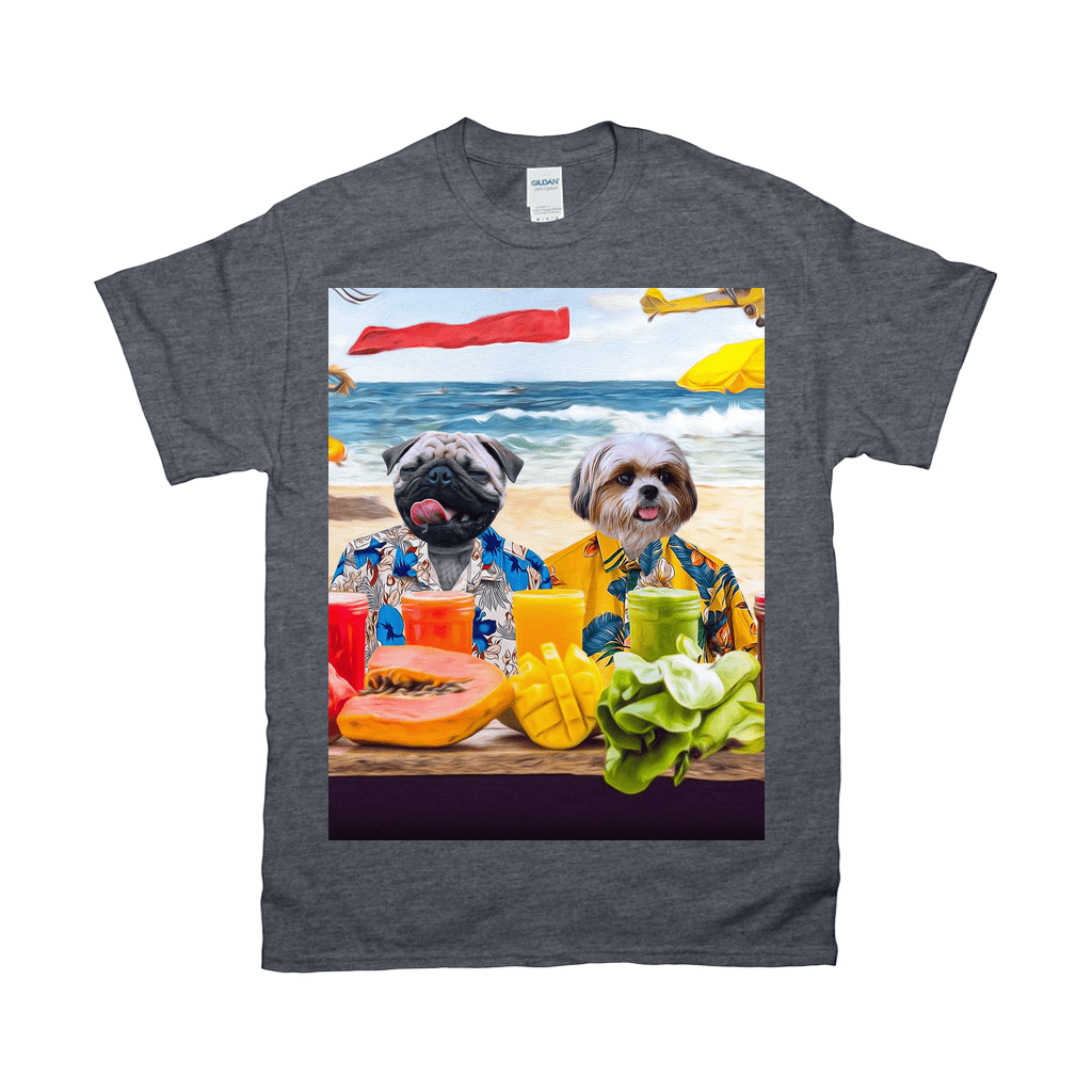 &#39;The Beach Dogs&#39; Personalized 2 Pet T-Shirt