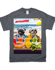 'The Beach Dogs' Personalized 2 Pet T-Shirt
