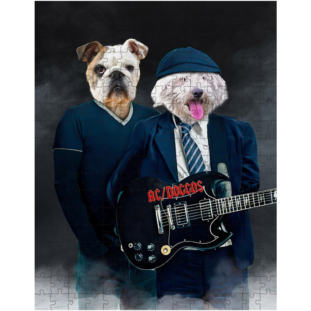 &#39;AC/Doggos&#39; Personalized 2 Pet Puzzle