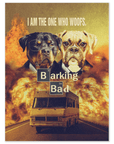 'Barking Bad' Personalized 2 Pet Poster