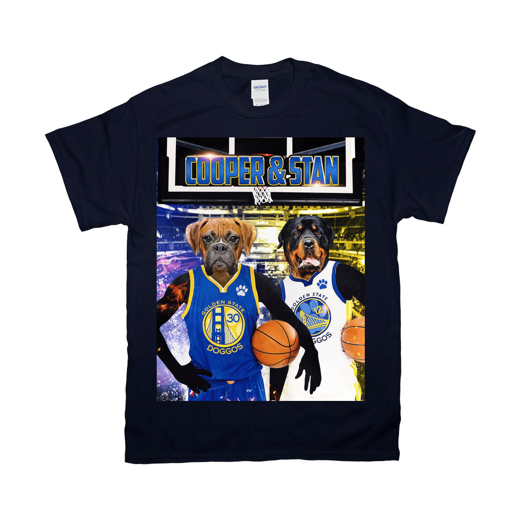 &#39;Golden State Doggos&#39; Personalized 2 Pet T-Shirt