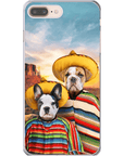 '2 Amigos' Funda personalizada para teléfono con 2 mascotas