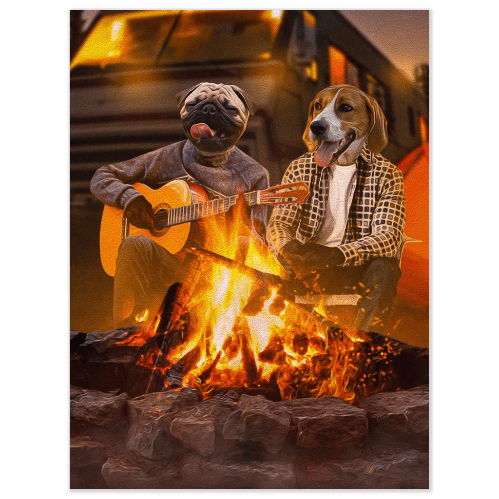 &#39;The Campers&#39; Personalized 2 Pet Poster