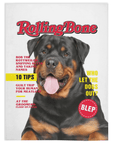 Manta personalizada para mascotas 'Rolling Bone'