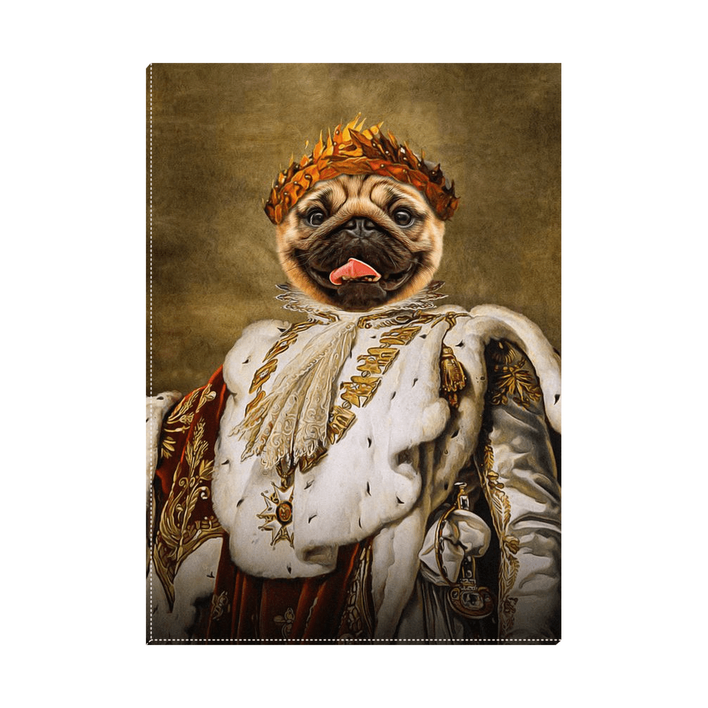 &#39;The King Blep&#39; Personalized Pet Standing Canvas
