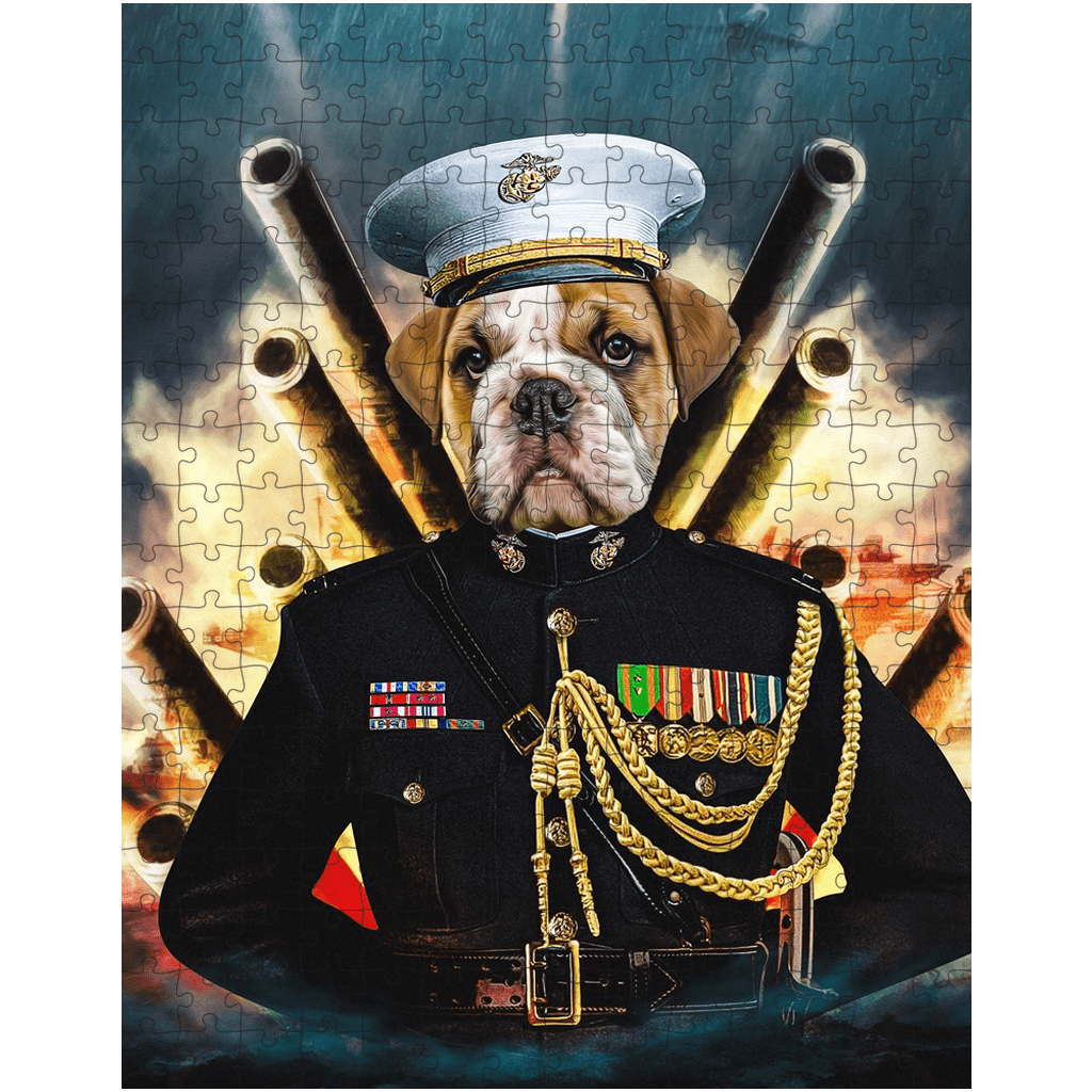 &#39;The Marine&#39; Personalized Pet Puzzle