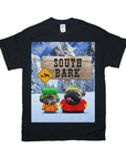 Camiseta personalizada para 2 mascotas 'South Bark' 