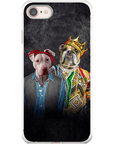 Funda personalizada para teléfono con 2 mascotas '2Paw And Notorious DOG'
