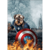 Load image into Gallery viewer, &#39;Captain Doggmerica&#39; Personalized Dog Poster