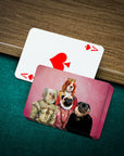 'The Royal Ladies' Personalized 4 Pet Playing Cards