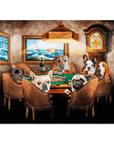 'The Poker Players' Personalized 6 Pet Poster
