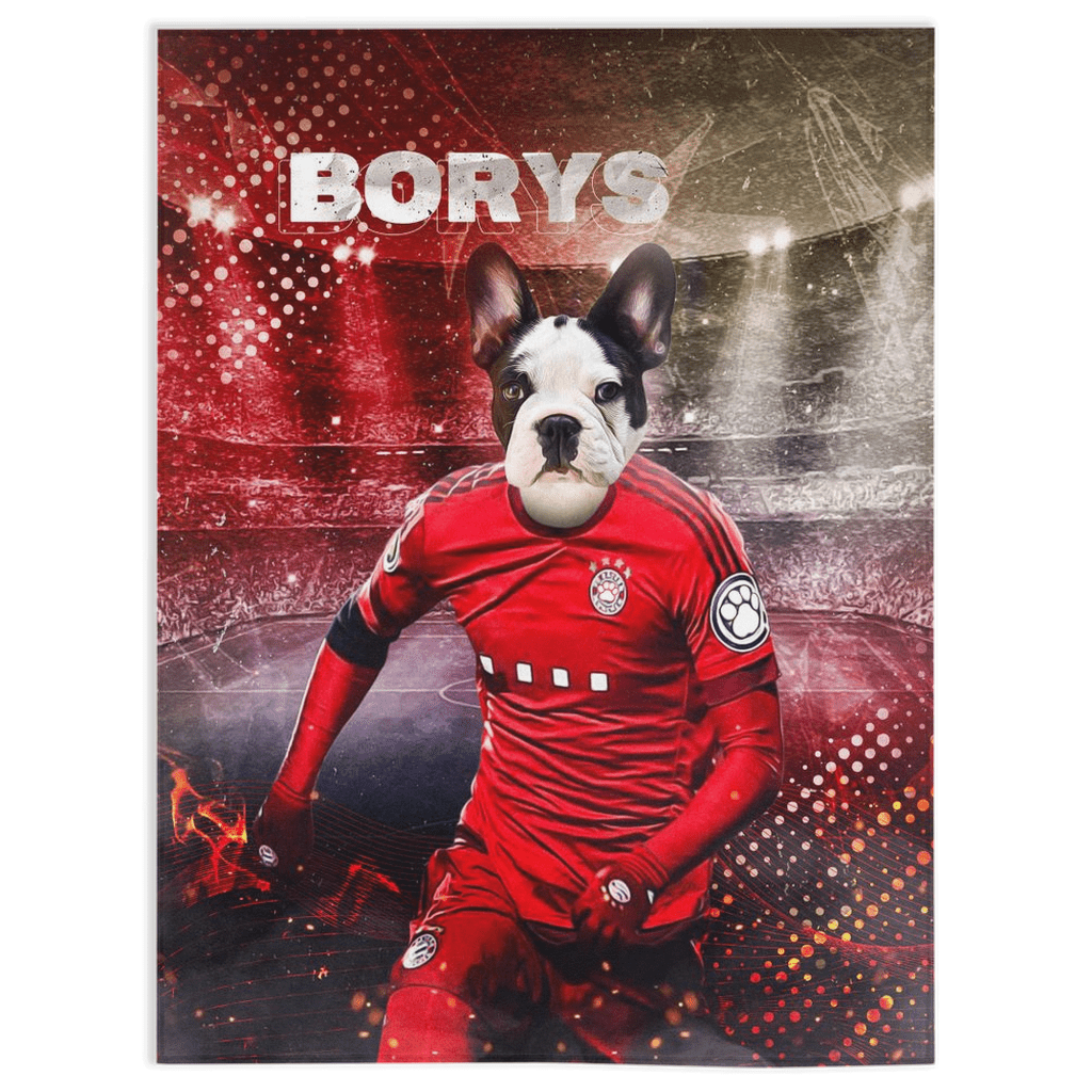 &#39;Poland Doggos Soccer&#39; Personalized Pet Blanket