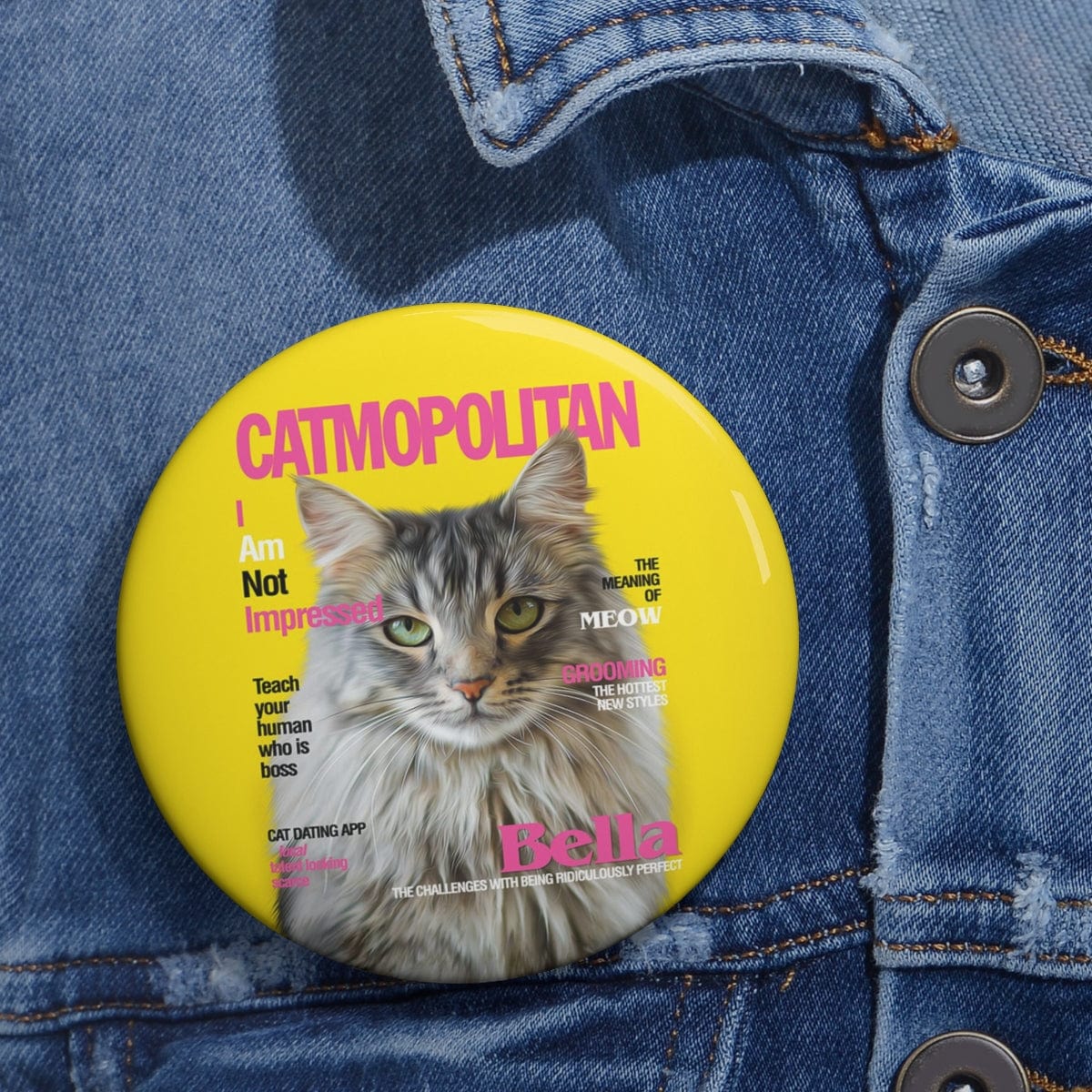 Catmopolitan Custom Pin