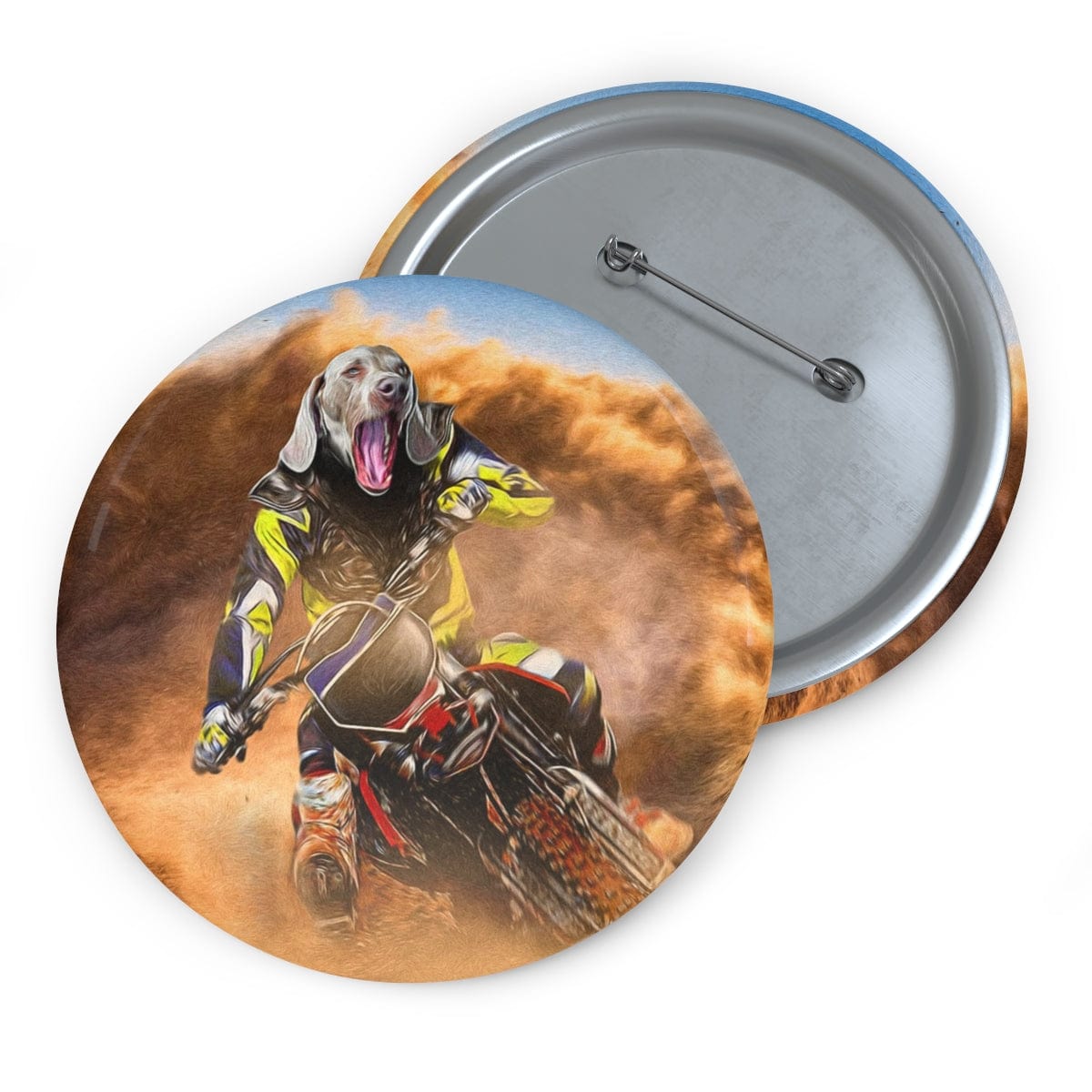 The Motocross Rider(s) ( 1 - 3 Pets) Custom Pin