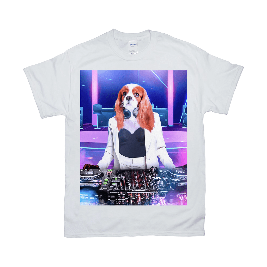 &#39;The Female DJ&#39; Personalized Pet T-Shirt