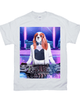 'The Female DJ' Personalized Pet T-Shirt