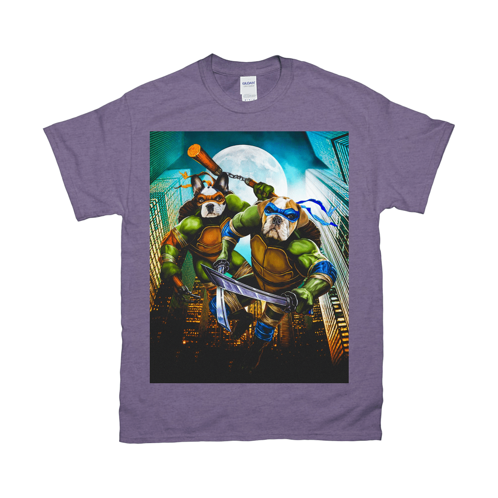 &#39;Teenage Mutant Ninja Doggos&#39; Personalized 2 Pet T-Shirt