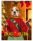 'Dog Alone' Personalized Pet Poster