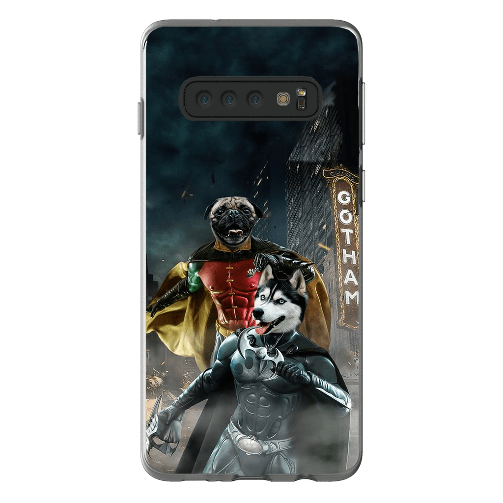 &#39;Bat Dog &amp; Robpaw&#39; Personalized 2 Pet Phone Case