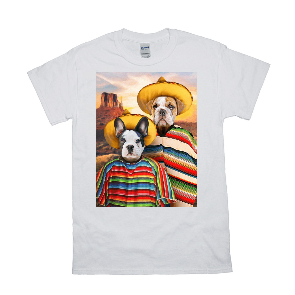 &#39;2 Amigos&#39; Personalized 2 Pet T-Shirt