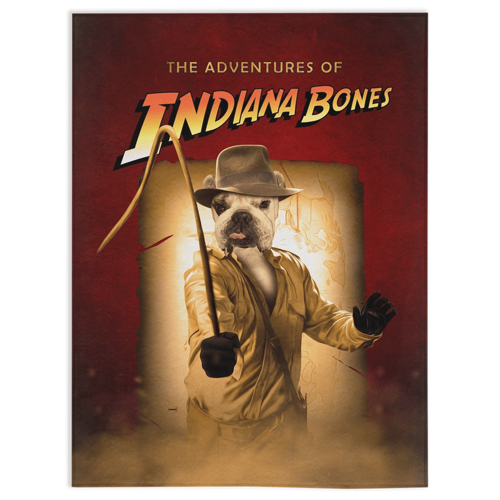 &#39;The Indiana Bones&#39; Personalized Pet Blanket