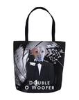 'Double O Woofer' Personalized Tote Bag