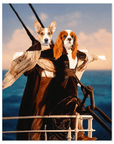 Póster Personalizado para 2 mascotas 'Titanic Doggos'