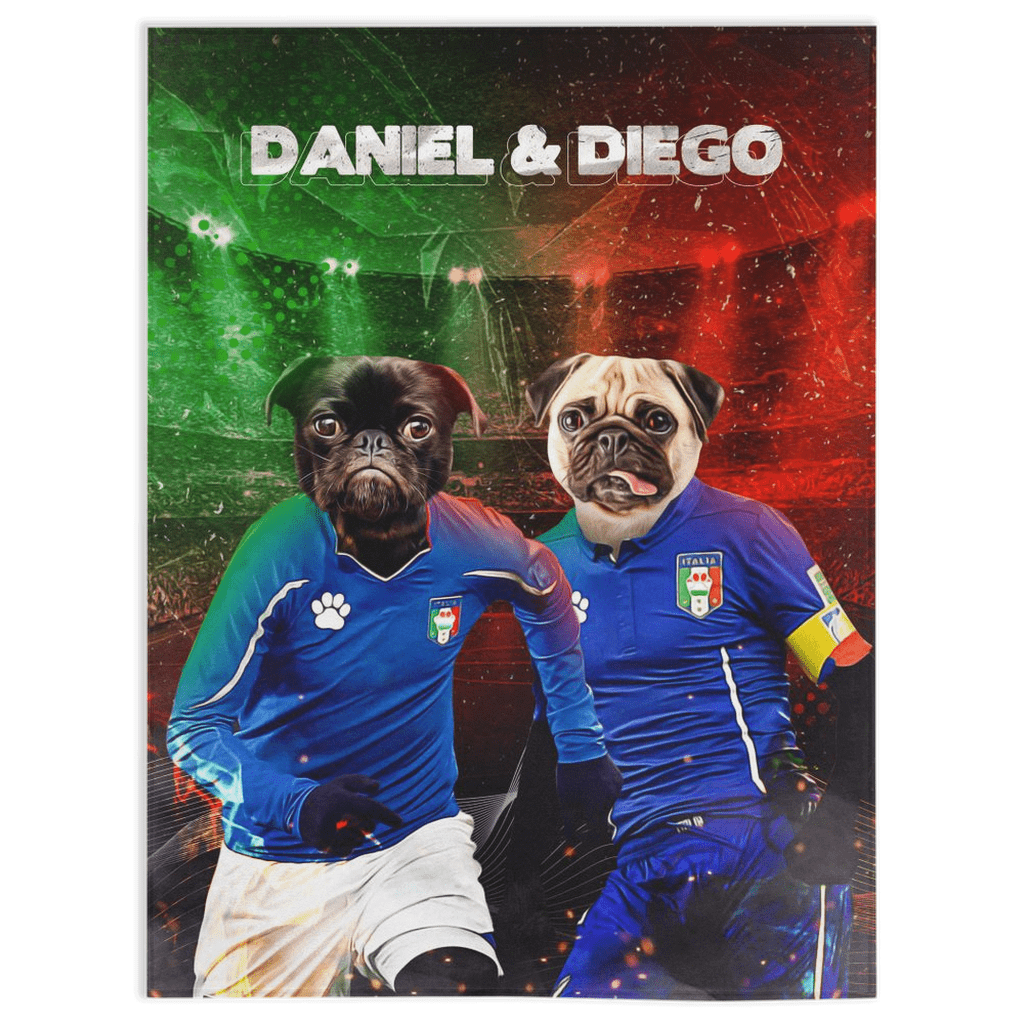 'Italy Doggos' Personalized 2 Pet Blanket – doggovinci