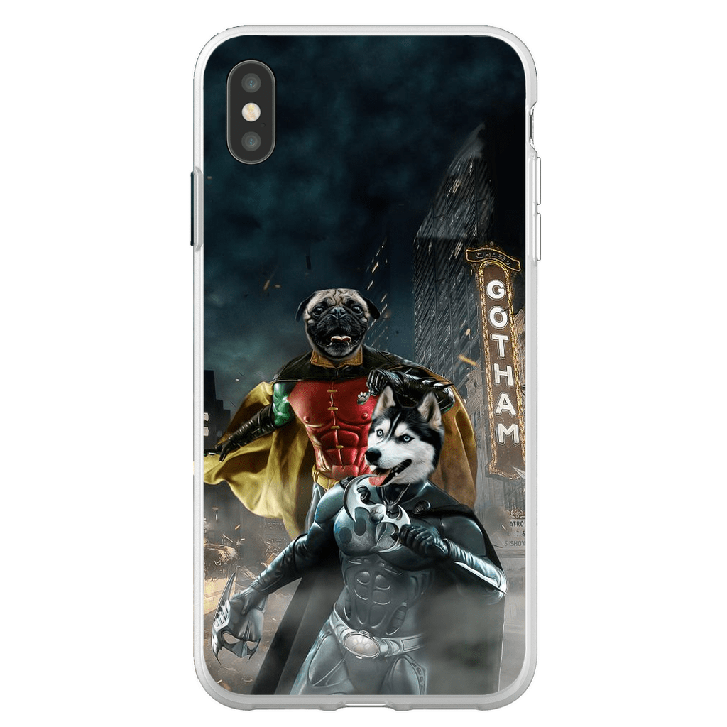 &#39;Bat Dog &amp; Robpaw&#39; Personalized 2 Pet Phone Case