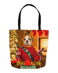 'Dog Alone' Personalized Tote Bag