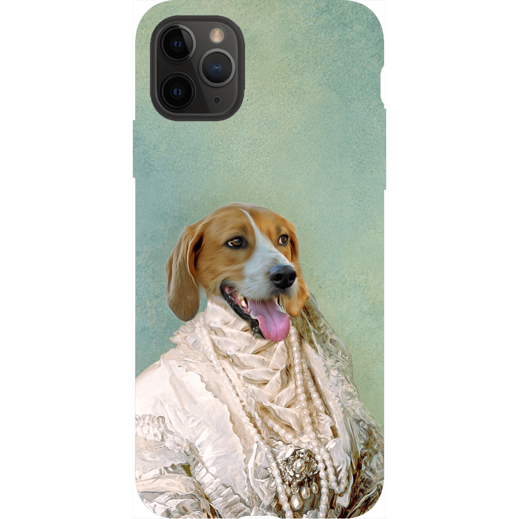 &#39;The Pearled Dame&#39; Personalized Phone Case