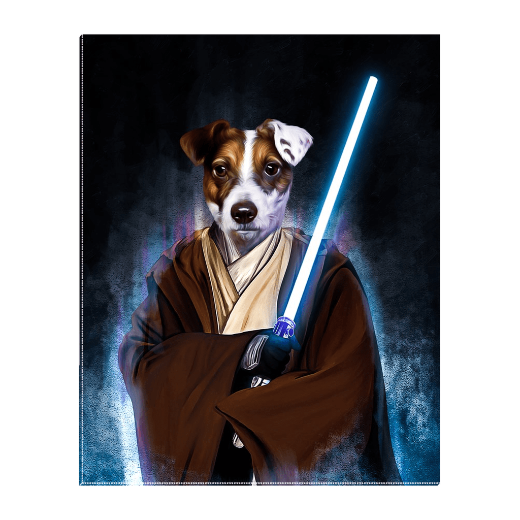 Lienzo personalizado para mascotas &#39;Doggo-Jedi&#39;