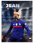 'France Doggos Soccer' Personalized Pet Poster