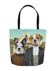 'American Pawthic' Personalized 2 Pet Tote Bag
