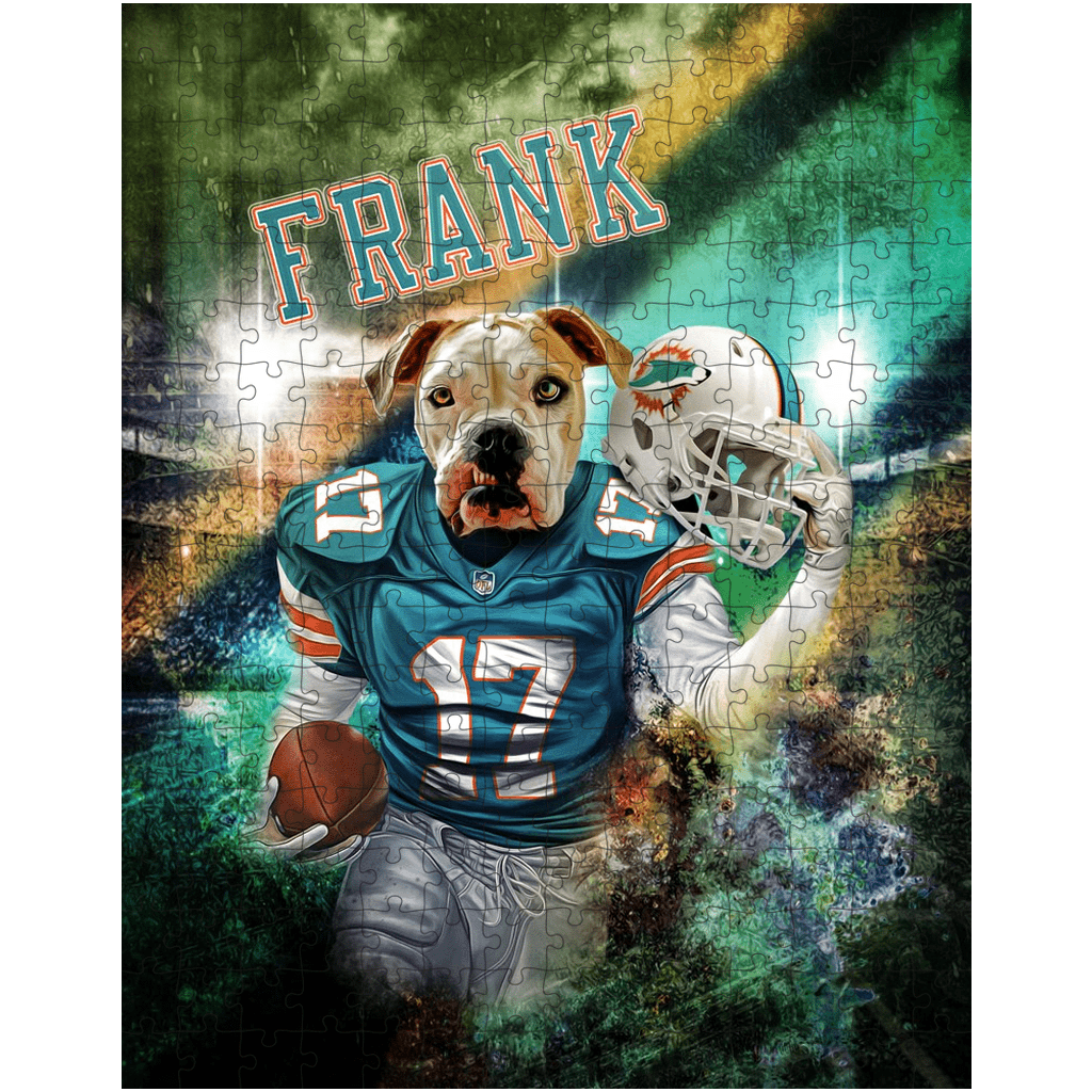 &#39;Miami Doggos&#39; Personalized Pet Puzzle