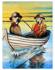 Póster personalizado para 2 mascotas 'Los Pescadores'
